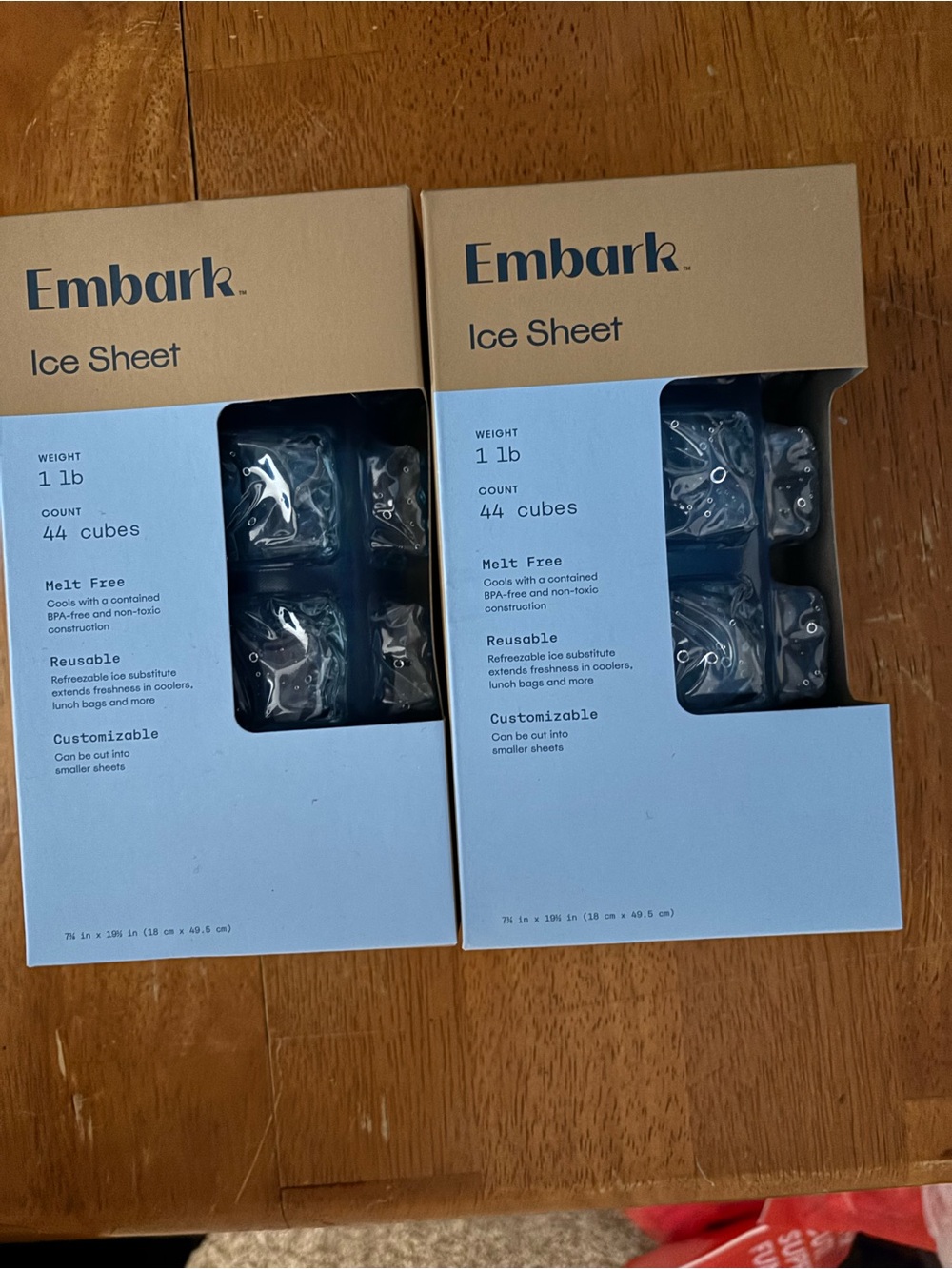 Embark Reusable Ice Sheet - Blue (Pack of 2)